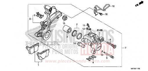 REAR BRAKE CALIPER CBR1000S1K de 2019